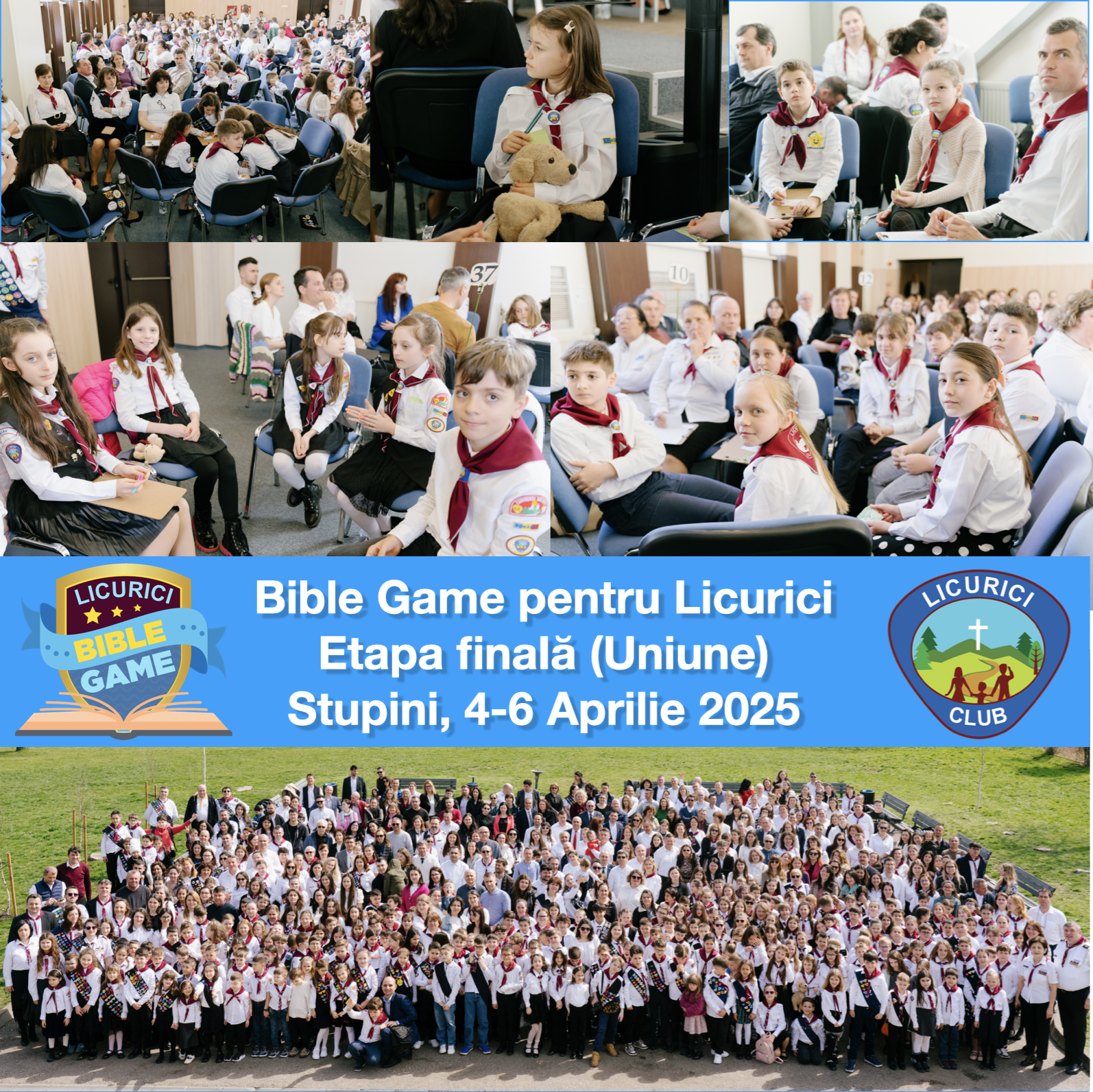 Bible Game pentru Licurici, etape pe Uniune